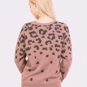 Leopard V-Neck Sweater